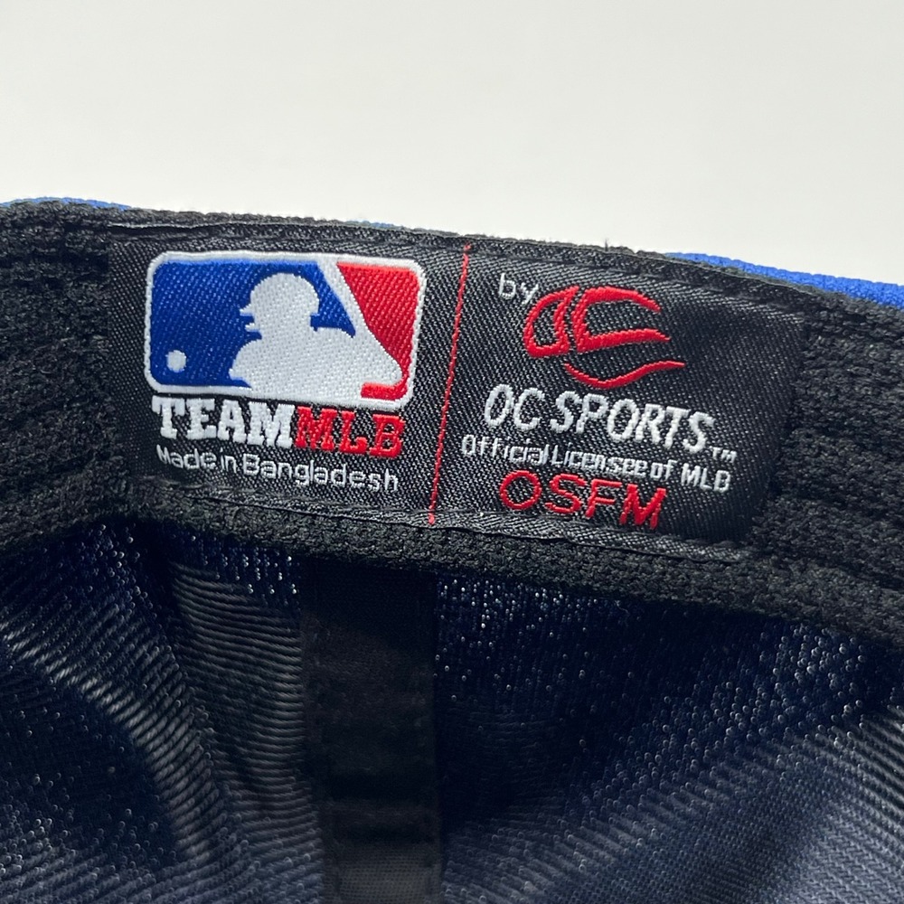New York Mets MLB Baseball Hat OC Sports Blue Orange OSFM Adjustable Mesh Cap - Picture 6 of 7